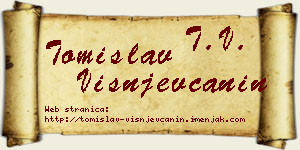 Tomislav Višnjevčanin vizit kartica